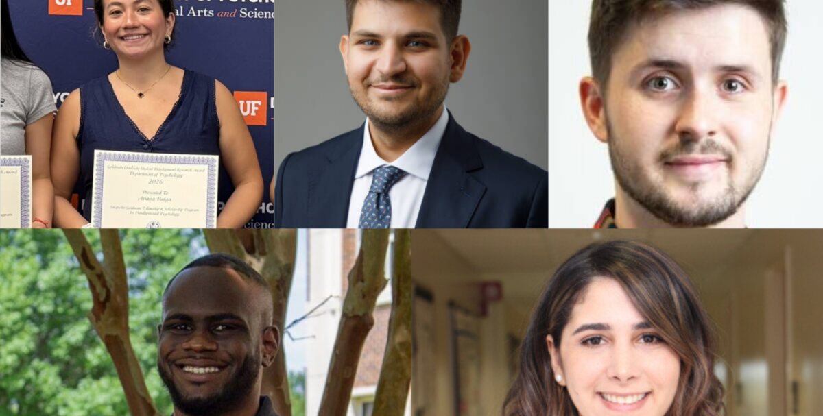 Recipients of the 2026 University of Florida Institute on Aging travel awards
