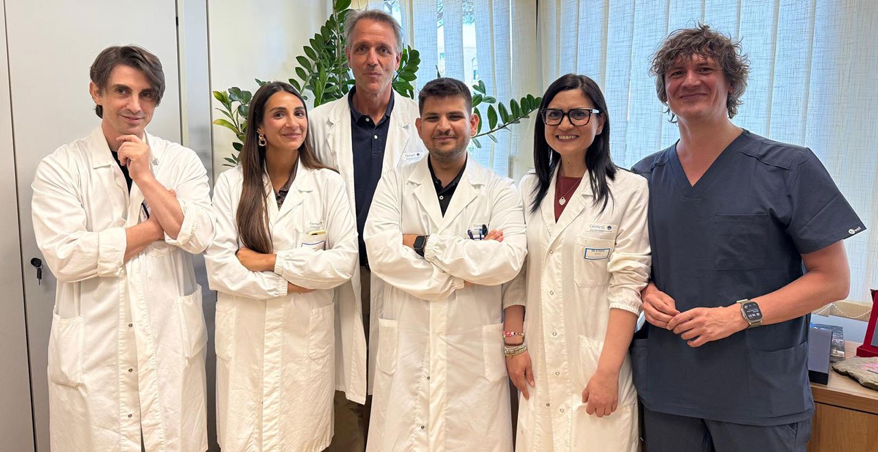 Stefano Cacciatore with colleagues at Fondazione Policlinico Universitario Agostino Gemelli IRCCS