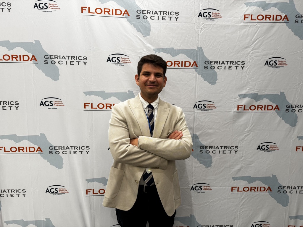Stefano Cacciatore at the Florida Geriatrics Society Annual Symposium